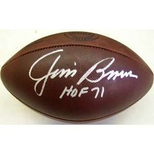  Jim Brown Signed Ball   Duke HOF