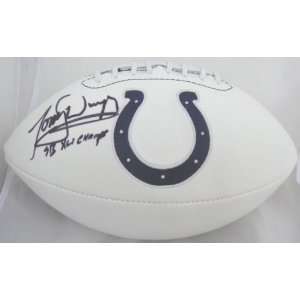  TONY DUNGY SIGNED AUTOGRAPHED INDIANAPOLIS COLTS LOGO 