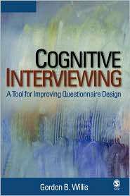 Cognitive Interviewing, (0761928049), Gordon B. Willis, Textbooks 