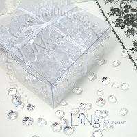   Clear Diamond Confetti Wedding Party Table Scatter Decoration  