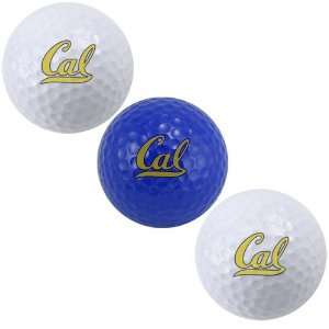  Cal Golden Bears Three Pack of Golf Balls Sports 