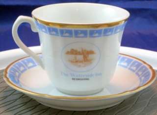 The Waterside Inn Demitasse Tea Cup And Saucer Porcelain Berkshire 