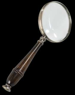 AUTHENTIC MODELS Bronzed Magnifying Glass Antique Reproduction Coin 