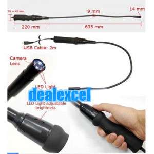 USB Endoscope Inspection Camera Borescope Snake Scope  