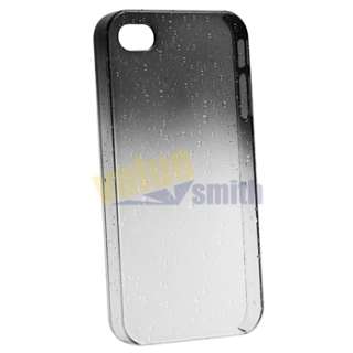 Ultra Thin Smoke Clear Waterdrop Hard Case Cover+PRIVACY FILTER for 