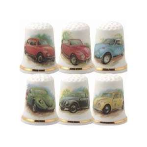  VW Beetle Thimbles Set Thimble Arts, Crafts & Sewing