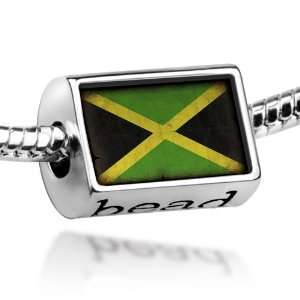  Beads Jamaica Flag   Pandora Charm & Bracelet Compatible 