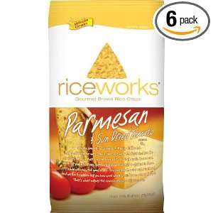 Riceworks Parmesan & Sundried Tomato Chips Caddy, 2 Ounce (Pack of 6 