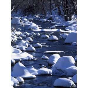  Snow covered boulders along the Hughes River, Shenandoah 