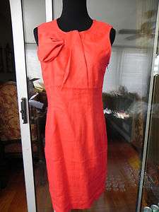 ADRIENNE VITTADINI LINEN BOW DRESS ~ NEW WITH TAGS  