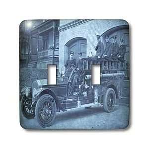  Scenes from the Past Magic Lantern Slides   Early 1900s Pumper Fire 