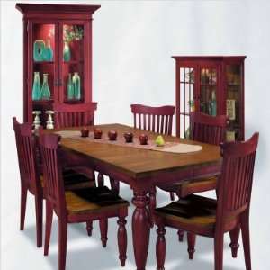   Co. 60154 ColorTime Cafe Maspero Dining Table in Chili Pepper Red