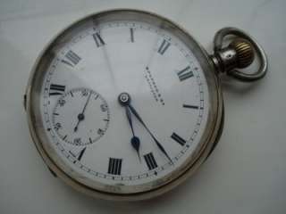 1911 Solid Silver Omega Pocket Watch   