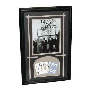 Rat Pack 8x10 Framed with Sands Cards.