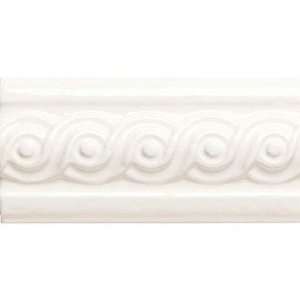 American Olean Designer Elegance Accents Ice White Swirl Ceramic Tile 