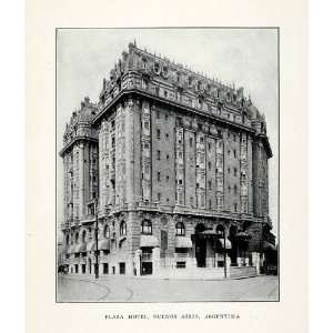  1914 Print Buenos Aires Marriott Plaza Hotel Building 
