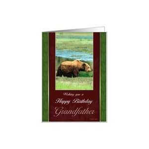 Grizzly Bear Grandfathers Birthday Card Card