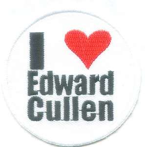 Love Edward Cullen Cartoon Embroidery Iron on Patches  