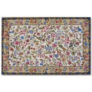  Petit Point Rug, 2ft6 x 4ft6 Oval