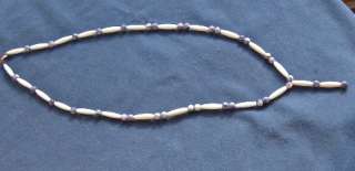 Wampum and Whelk shell necklace   A new direction for OTTER 