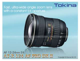 Tokina 124 AF PRO DX II 12 24mm f/4 Lens Canon #L419 4961607633915 