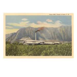  Sugar Mill, Oahu, Hawaii Giclee Poster Print, 40x30