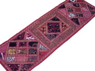   Tapestry Embellished Patchwork Runner Hippie Wall Hanging  