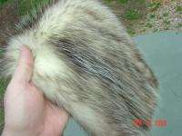 Opossum pelt dressed/tanned fur hide for log cabin deco  