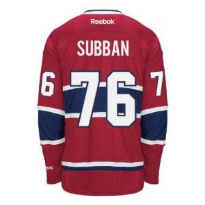   Montreal Canadiens Reebok Premier Replica Home NHL Hockey Sports
