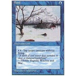    Magic the Gathering   Flood   Fourth Edition Toys & Games