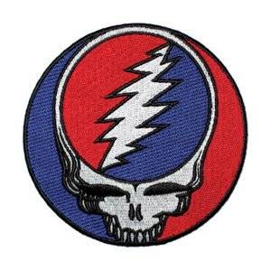 Grateful Dead Garcia Patch   3.5 Red Steal Your Face