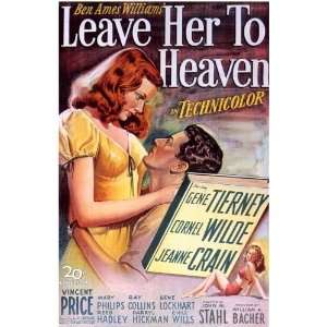 Leave Her To Heaven 11 x 17 Movie Poster   Style A 