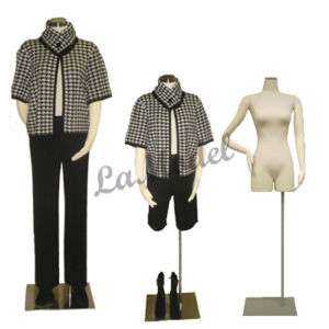 Female Dress Form w/Leg, Mannequin, body form, 2 Units  