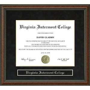  Virginia Intermont College (VIC) Diploma Frame Sports 