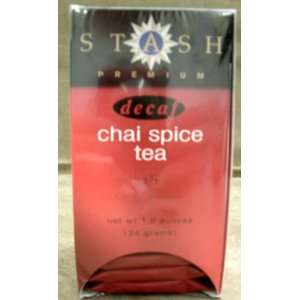 Stash Premium Decaf Chai Spice Tea 18ct  Grocery & Gourmet 