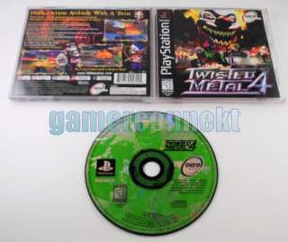 Twisted Metal 4 PS1/PS2/Ps3 Pre owned Complete PSX 711719456025  