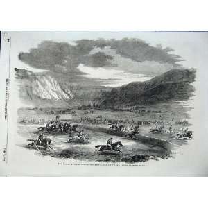  Spring Meeting Sebastopol Horses Jockeys 1856 Old Print 