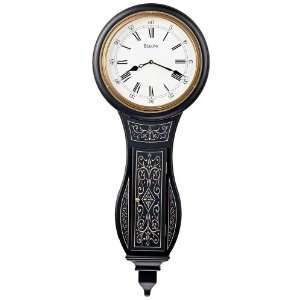  Bulova Tavernia Wooden Wall Clock