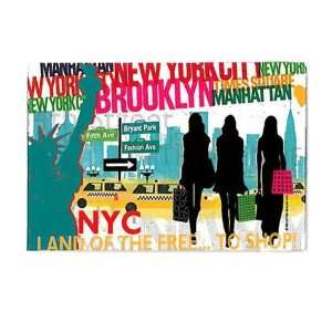  Club Pack Of 12 Decorative New York Shopping Magnets