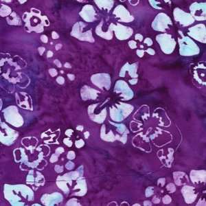  Rayon Batik fabric by Indonesian Batiks Vivid purple batik 