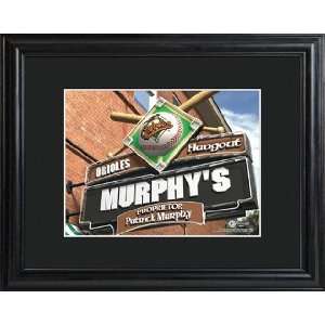    Baltimore Orioles Personalized Pub Sign with Frame 