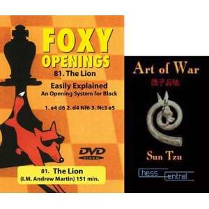 Foxy Chess Openings The Lion DVD & ChessCentrals Art of War E Book 