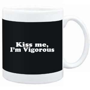  Mug Black  Kiss me, Im vigorous  Adjetives