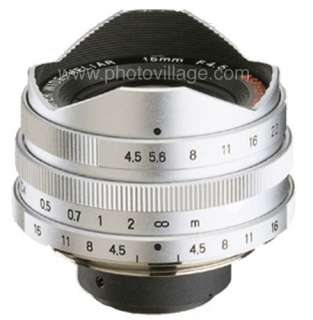 Voigtlander 15mm f4.5 Super Wide Heliar SILVER CHROME screw mount 