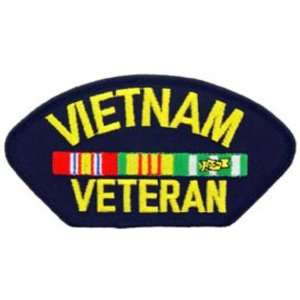  Vietnam Veteran Hat Patch 2 3/4 x 5 1/4 Patio, Lawn 