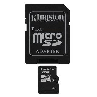 Kingston 8 GB microSDHC Class 4 Flash Memory Card SDC4/8GB