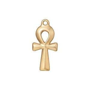  TierraCast Gold (plated) Ankh 15x31mm Charms Arts, Crafts 