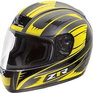 Z1R Phantom Avenger Full Face Motorcycle Helmet Rubatone Gray/Yellow 