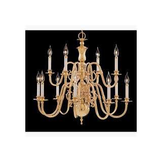 Designers Fountain 27312KD PB Annapolis Chandelier Polished Brass 31 