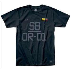  Nike SB Coordinates Skateboard Black T Shirt Black Size XL 